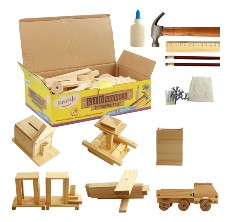 DIY Stanley® Jr. Wooden Catapult Truck Kit - 35 Pieces