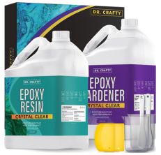 Dr. Crafty Casting and Coating Epoxy Resin 16oz Kit Art Resin Epoxy authentic Clear 2 Prt