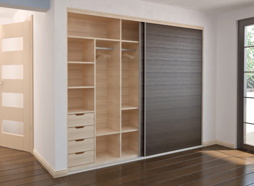 Wardrobe with sliding doors