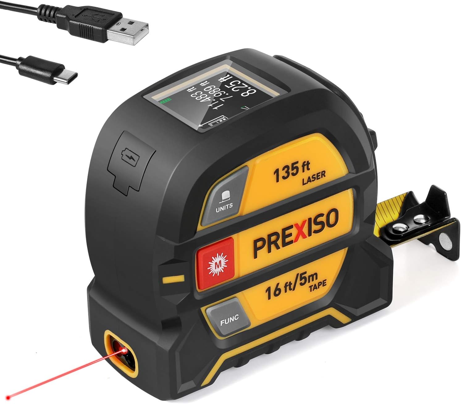 PREXISO Laser Tape Measure