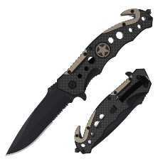 Swiss Safe Three-In-One Tactical Pocket Knife